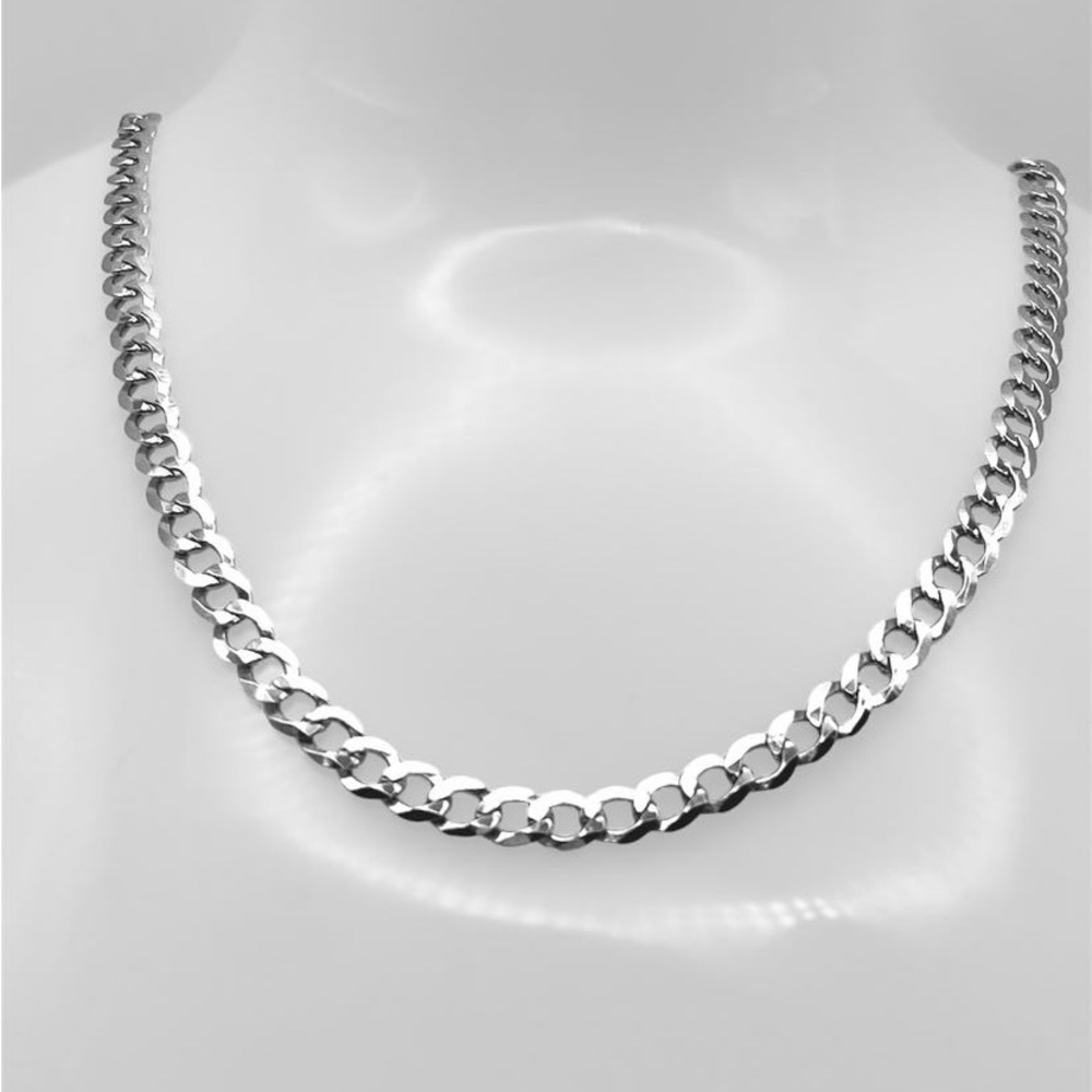 Cuban link Real 925sterling silver 5mm cuban link chain
